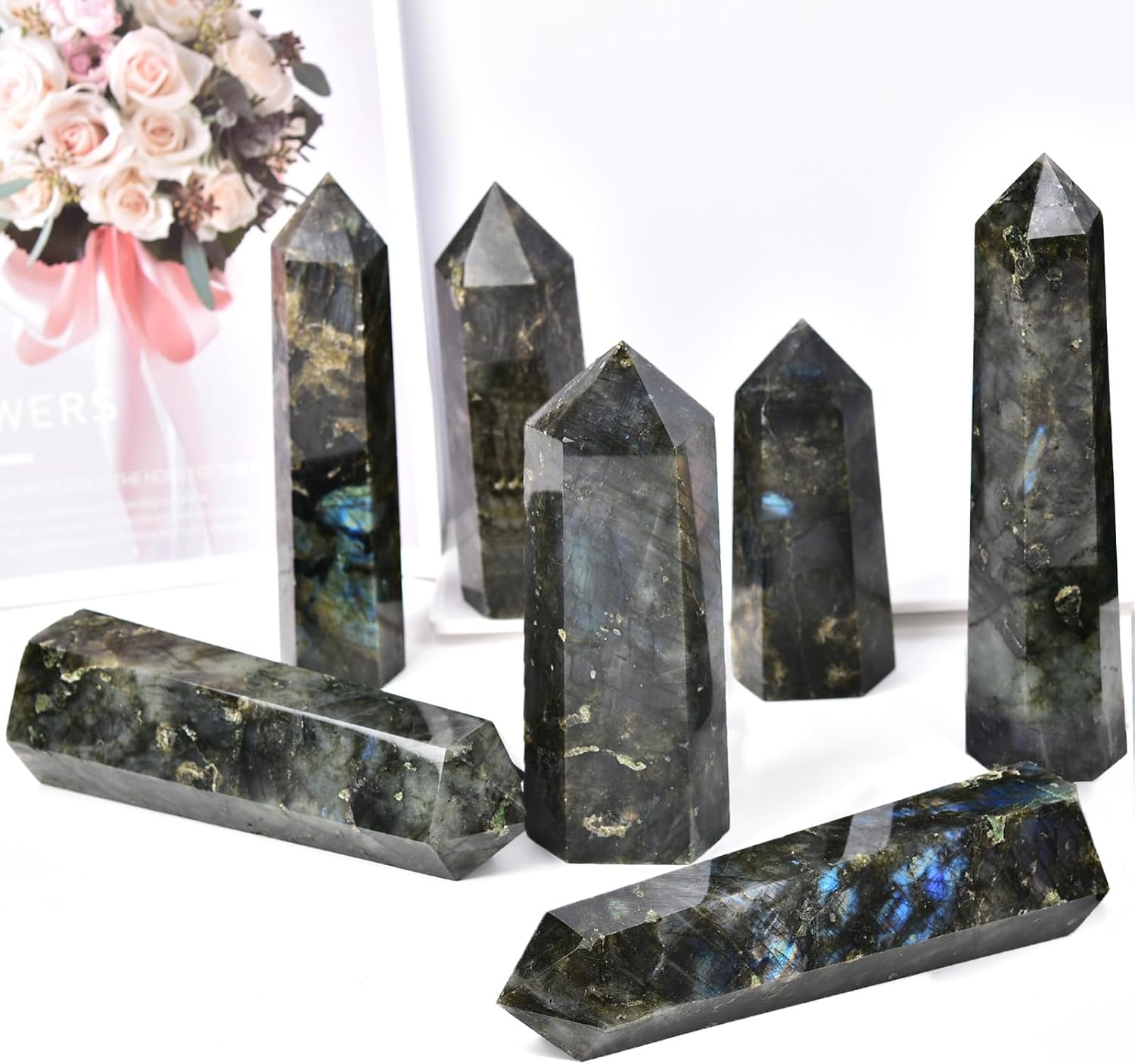 天然石 パワーストーン ラブラドライトタワー ストーンクラフト